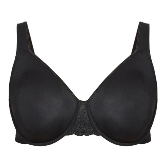 AVENUE BODY Smooth Caress Bra Full Coverage Support Solid Black 44DDD - Picture 2 of 4
